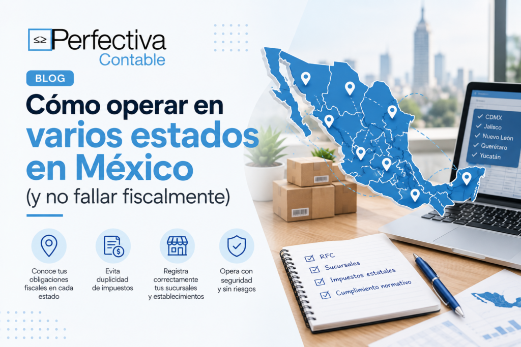 cómo operar en varios estados en México Perfectiva contable